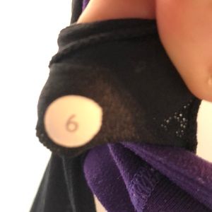 lululemon athletica Tops - Lululemon black & purple no limits tank sz 6 60066 lululemon athletica Tops - Lululemon black & purple no limits tank sz 6 60066